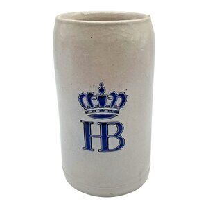 Vintage Hofbrauhaus Munchen HB Stoneware Beer Stein Mug Germany 1 Liter